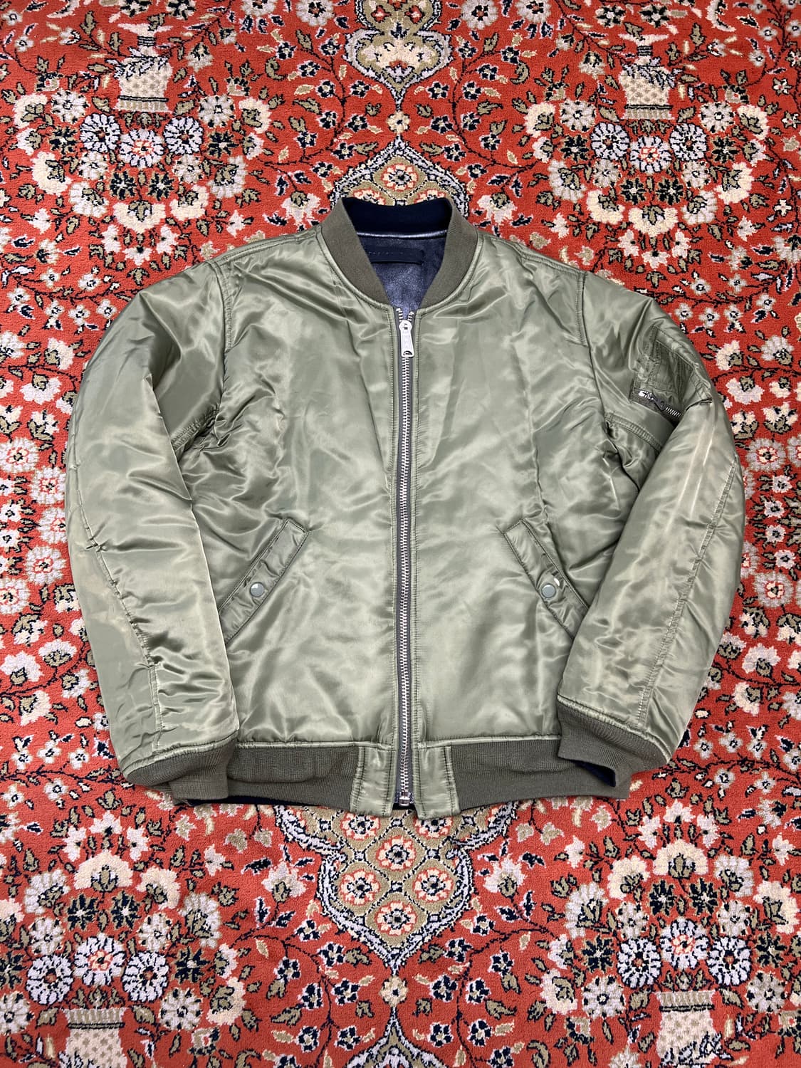 [FREE] 인스턴트펑크 리버시블 리얼 레더 MA-1 상품이미지3