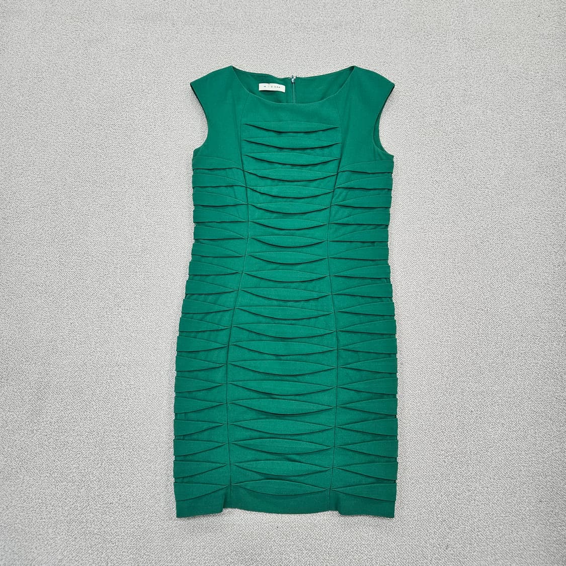 [91] 미샤 그린 민소매 셔링 원피스 1209J1 상품이미지1