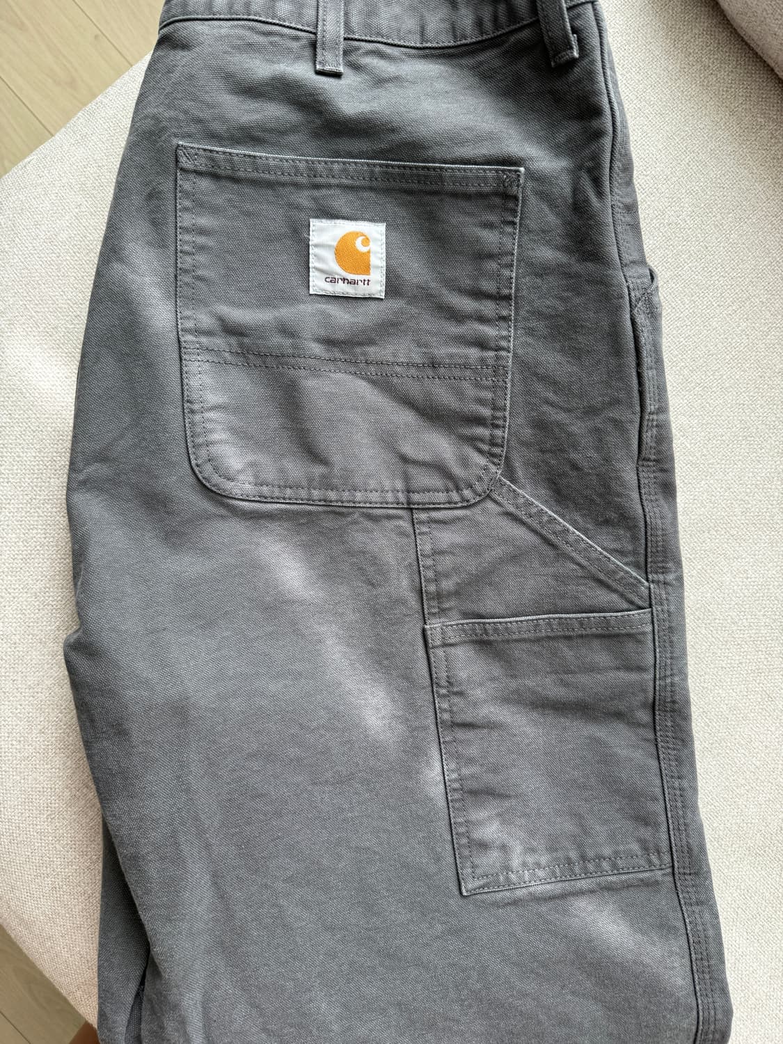 칼하트 싱글 니 팬츠 GRAPHITE CANVAS 36x32 상품이미지2