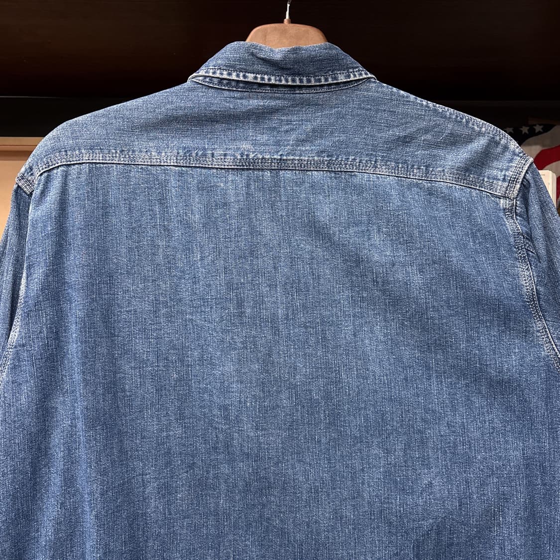 90s 리바이스 재팬라인 캣아이버튼 워크 데님셔츠 N1205 상품이미지5