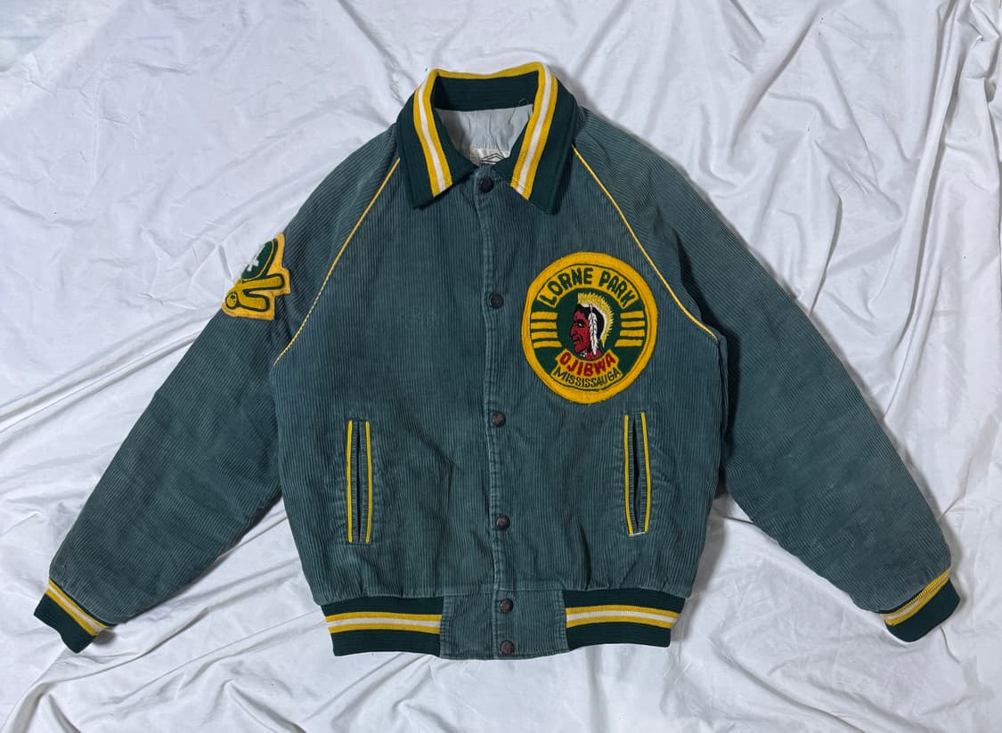 Apollo 와펜 패치 코듀로이 스타디움 자켓 바시티 자켓 상품이미지2