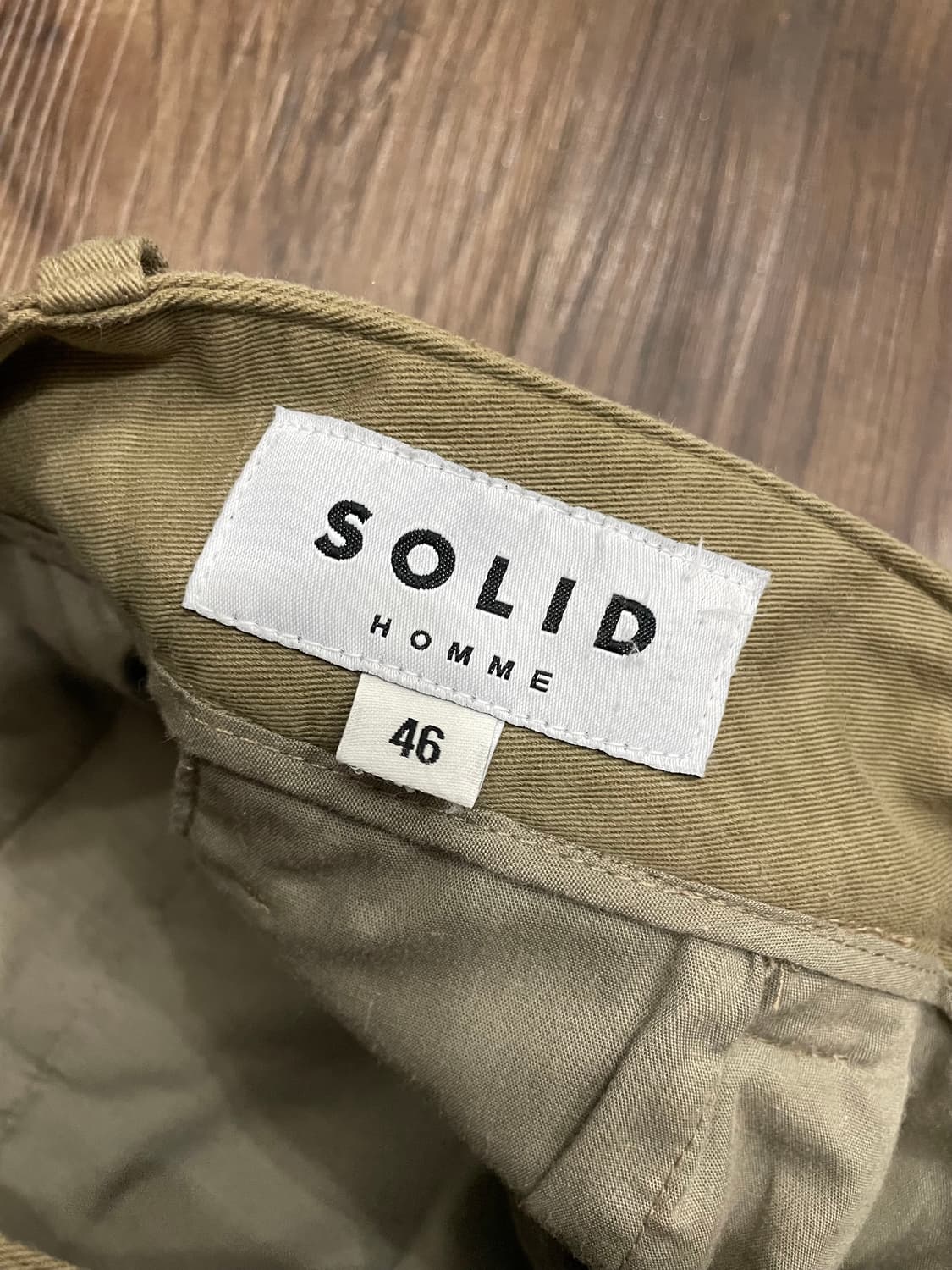 솔리드옴므 21SS 카고팬츠 베이지 46 상품이미지6