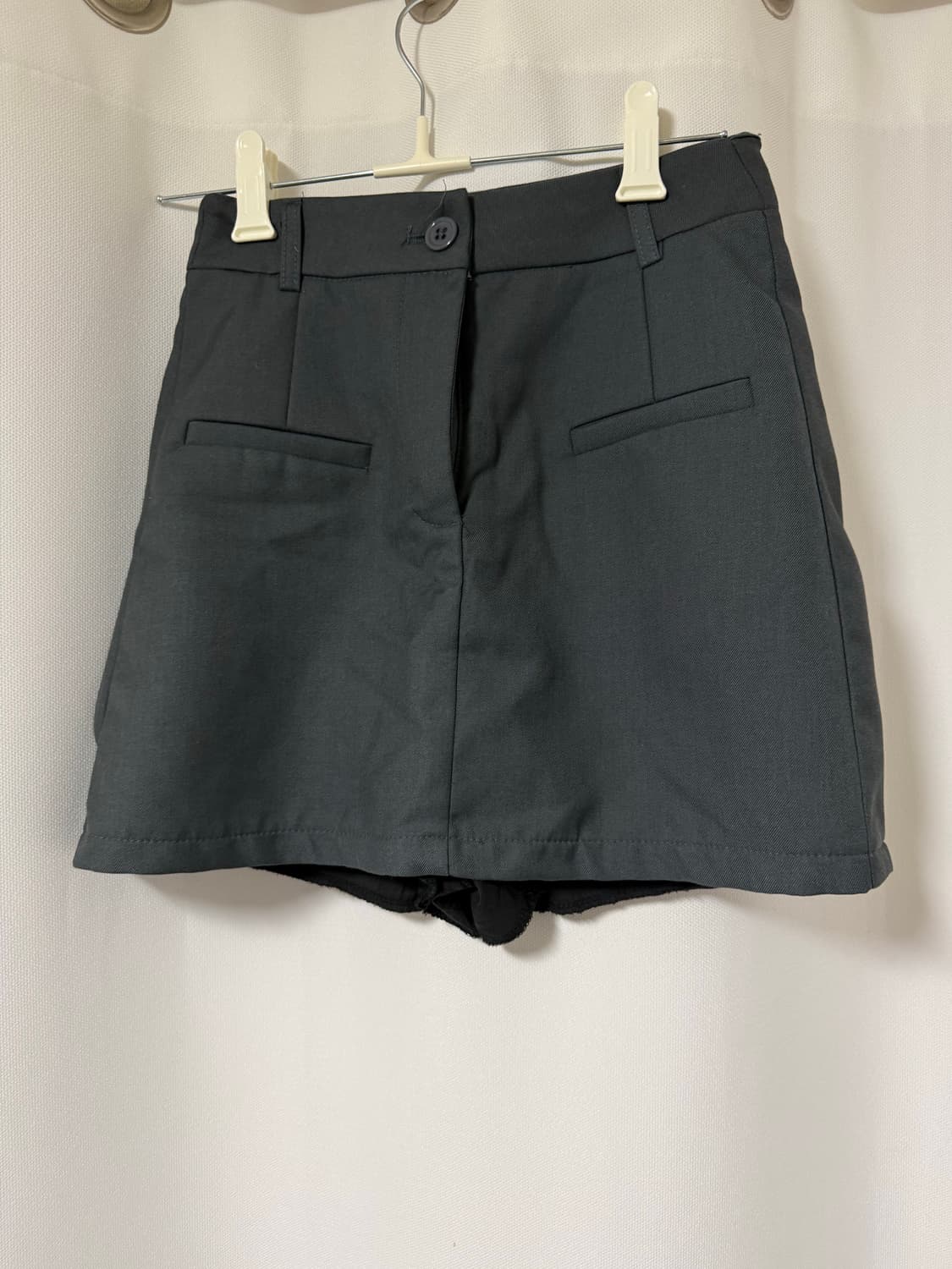 H라인 속바지 미니 스커트 그레이 상품이미지2