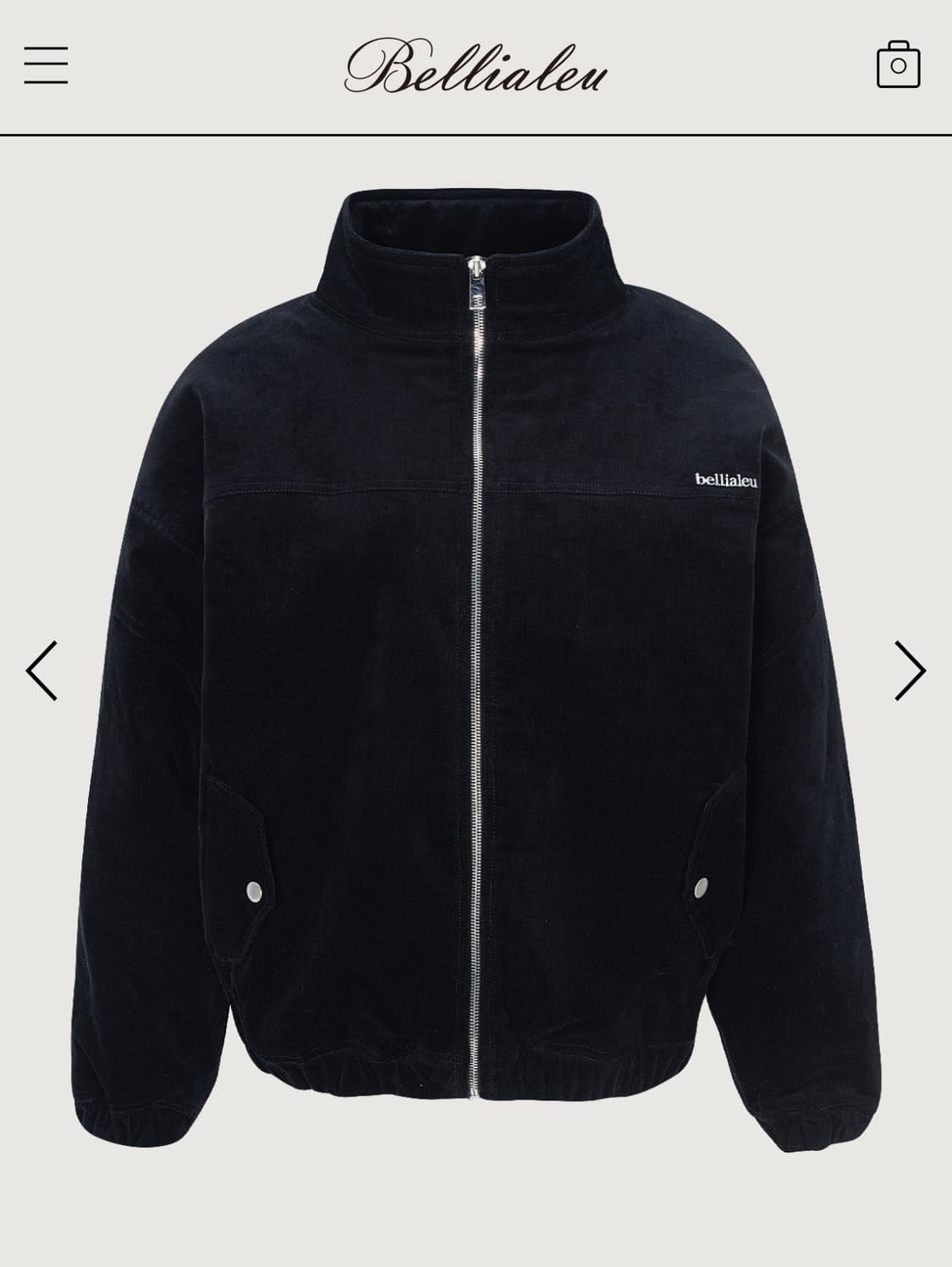 벨리아르Corduroy quilted jacket 상품이미지1