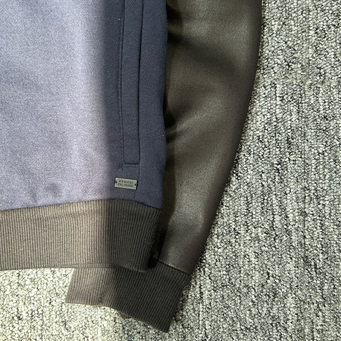 아르마니 익스체인지 네이비 로고 블루종 자켓 상품이미지3