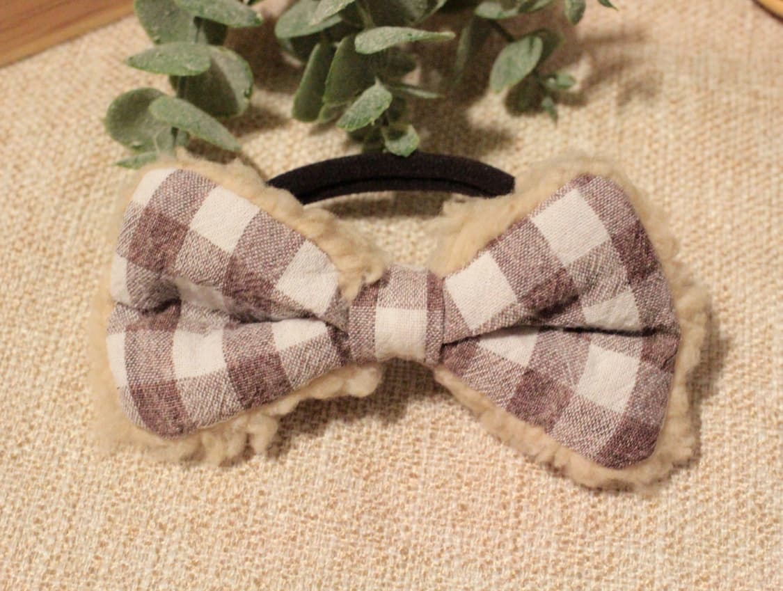 핸드메이드 미니 리본 머리끈 2개세트 상품이미지5
