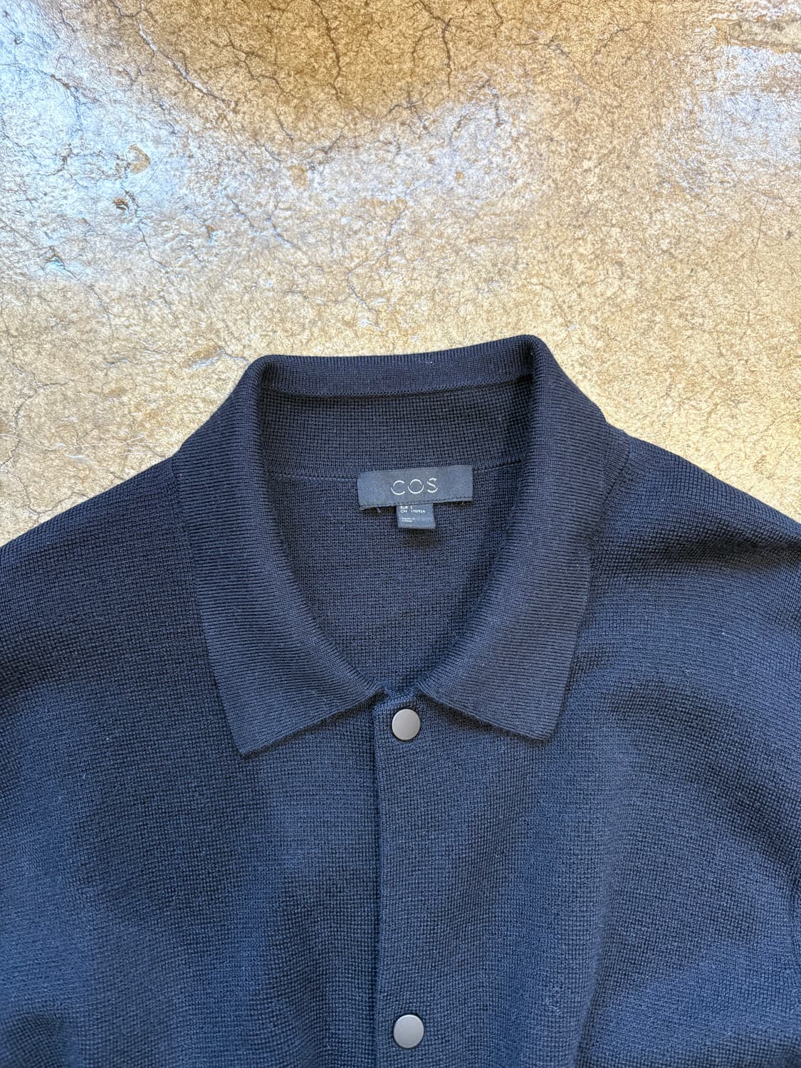 COS 엘보우 패치 울 카라 가디건 상품이미지3