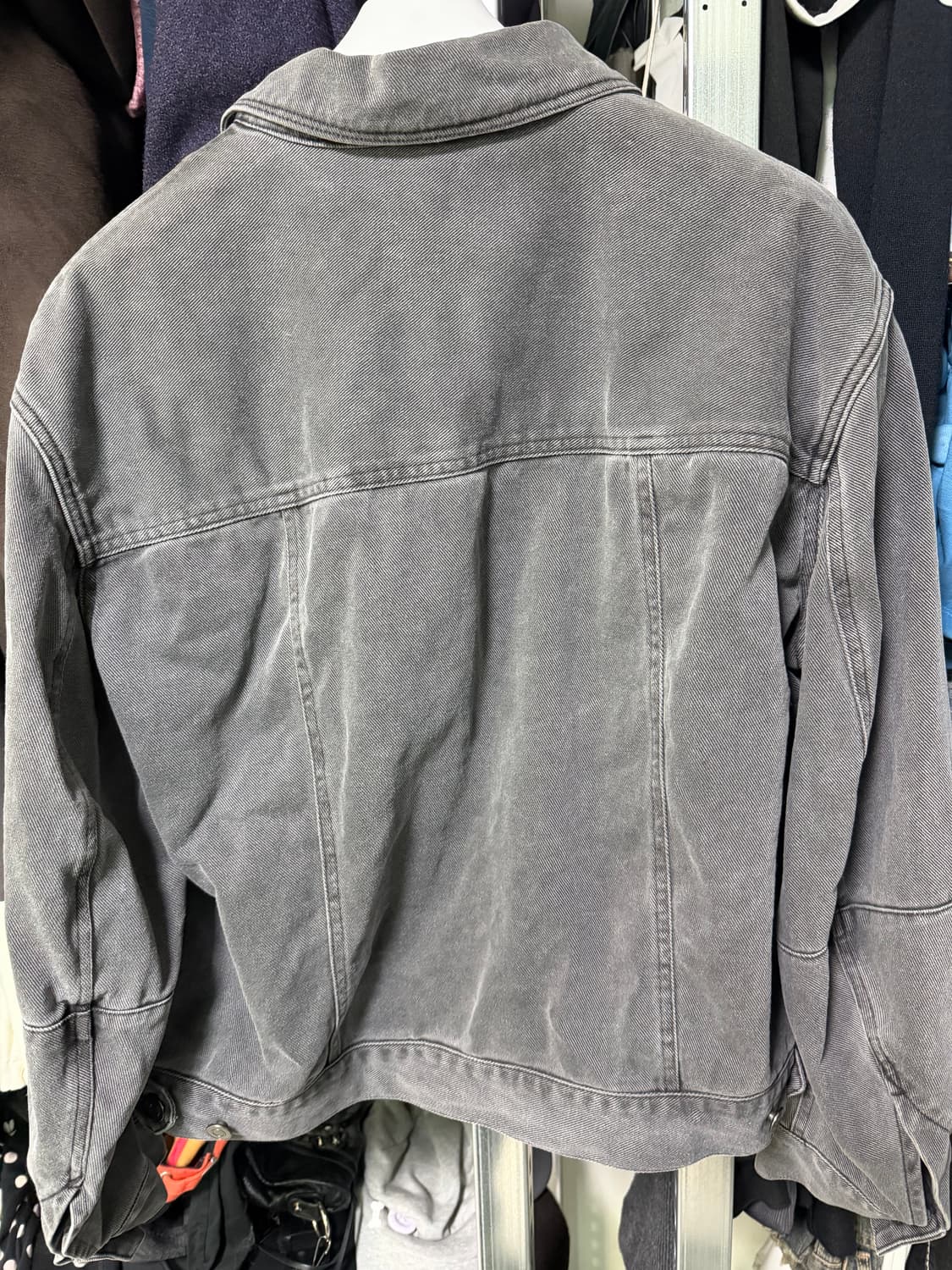 쿠어 21fw 더블 포켓 트러커 재킷 그레이 M(데님) 상품이미지2
