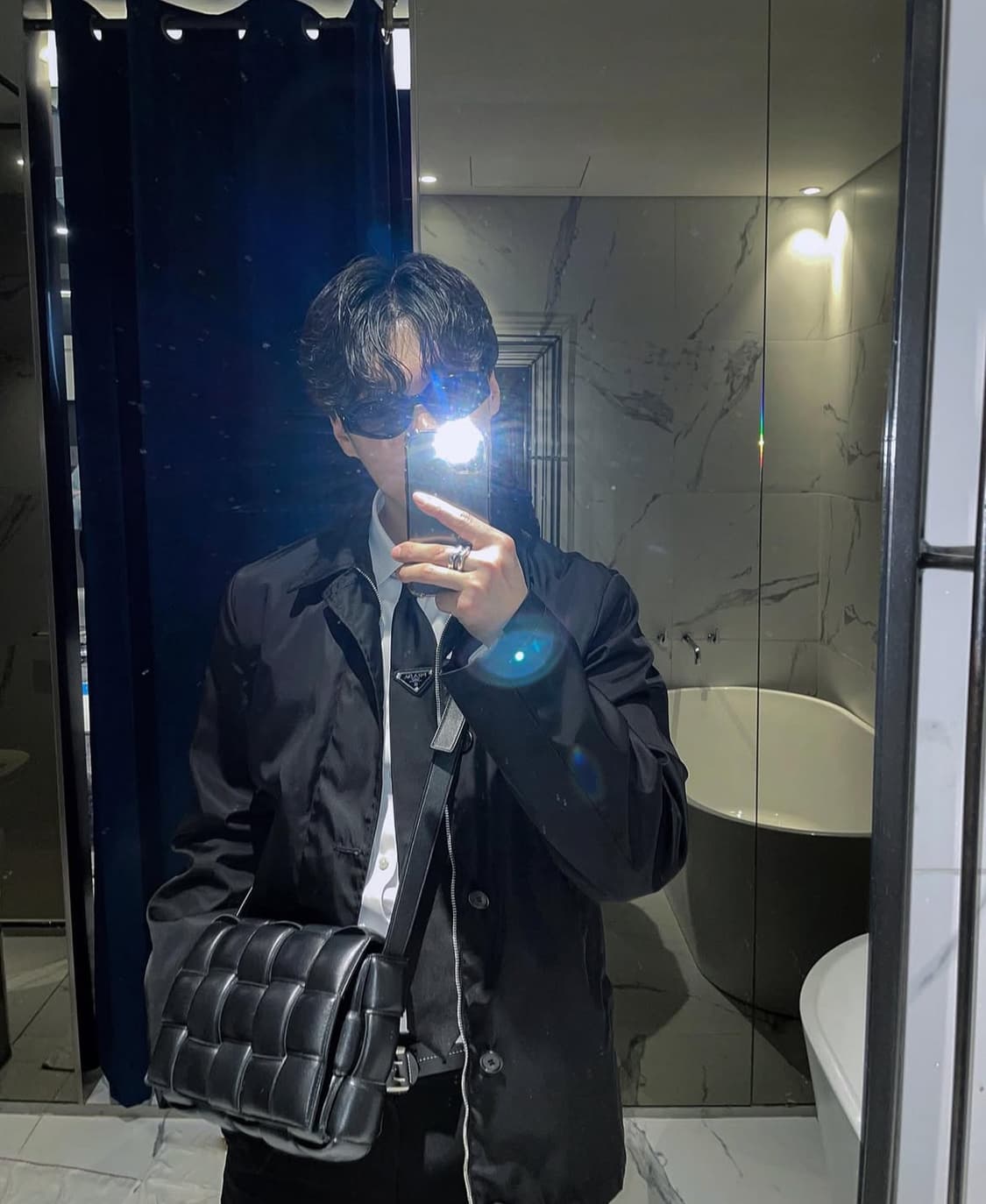 프라다 리나일론 백로고 자켓 (라프시몬스 전개) 상품이미지1