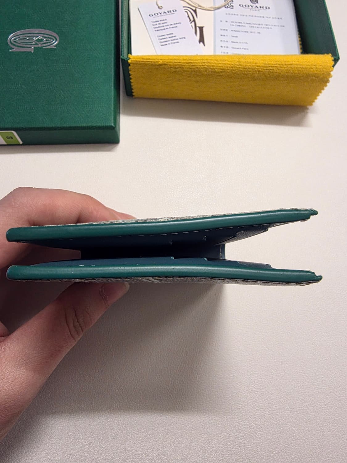 [구매1달] 고야드 빅투아르 반지갑 그린 풀박스 상품이미지7