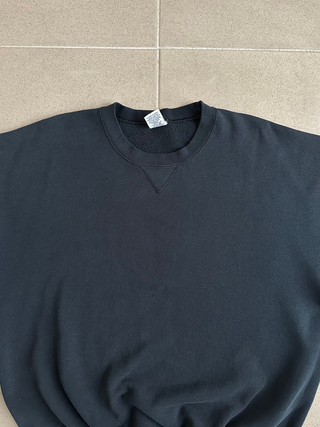 00s 빈티지 러셀 스웻셔츠 블랙 XL 상품이미지4