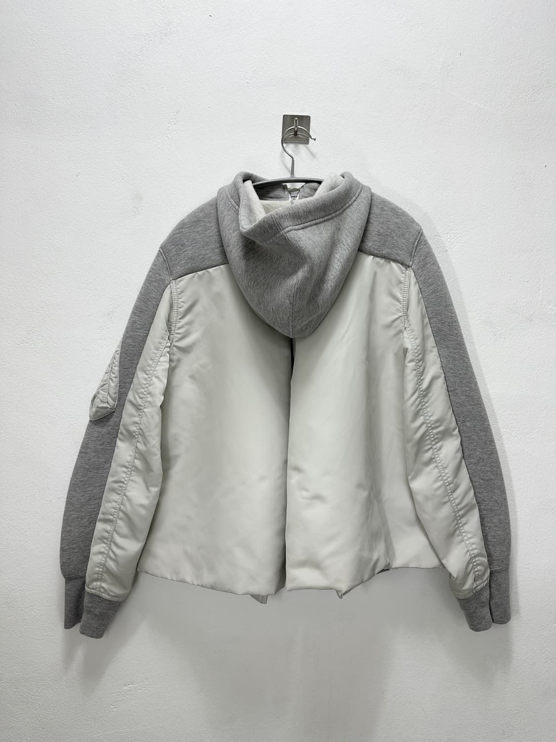 사카이 봄버 나일론 믹스 코튼 후드 자켓 상품이미지5