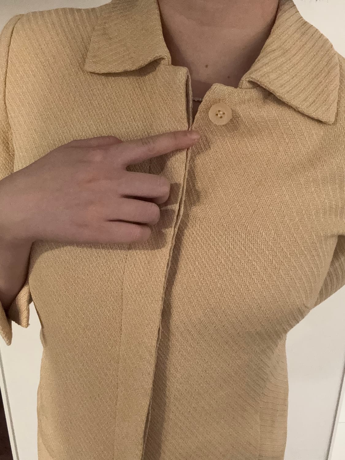 버버리 베이지 스커트 투피스 셋업 상품이미지4