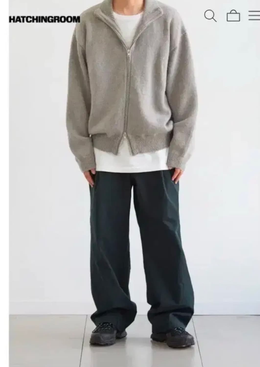 해칭룸 트라이앵글 트라우저 포레스트 네이비 2 상품이미지2