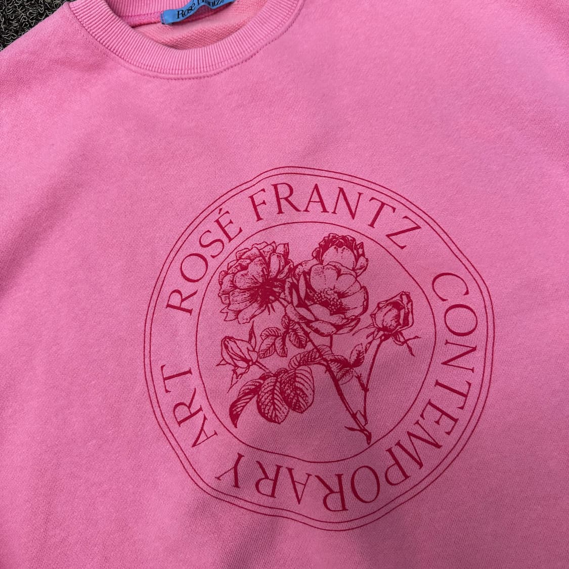 로제프란츠 클래식 플라워 맨투맨 핑크 F 상품이미지3