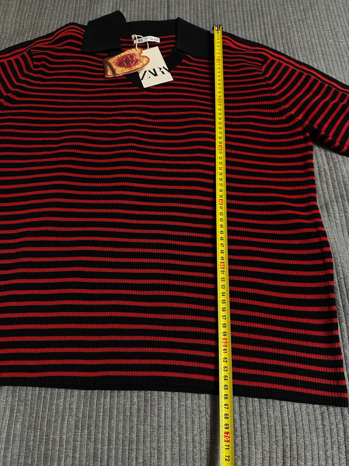 (L) 자라 스트라이프 니트 폴로셔츠 상품이미지4