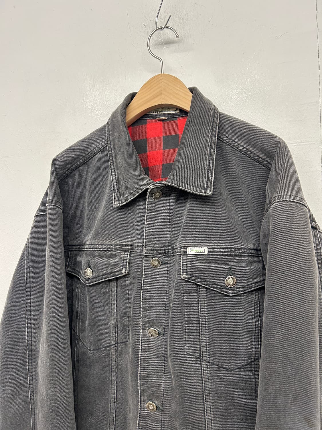 90s 올드 게스 데님 트러커자켓 상품이미지2