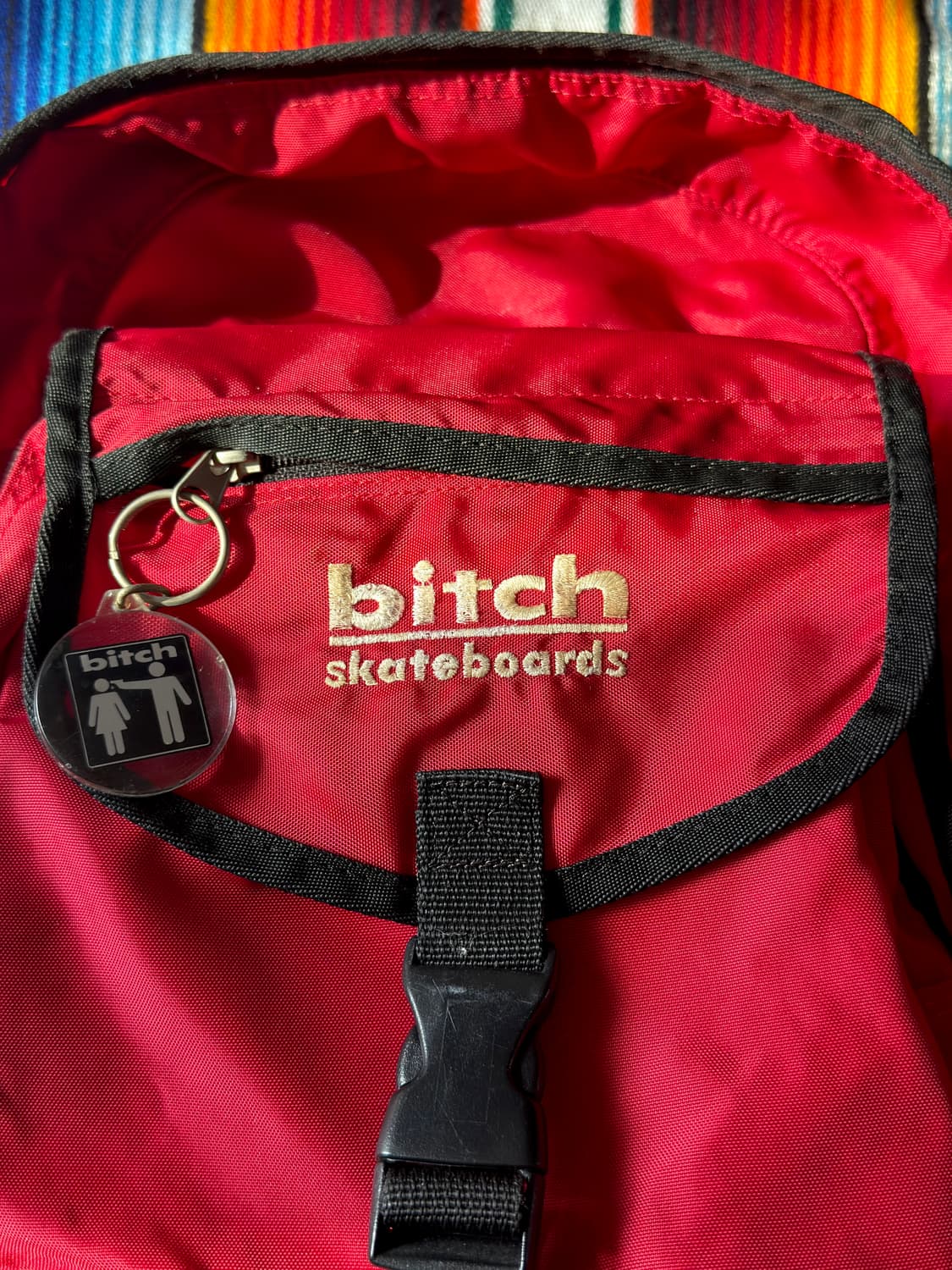 90s Bitch skateboards keyring backpack 상품이미지4