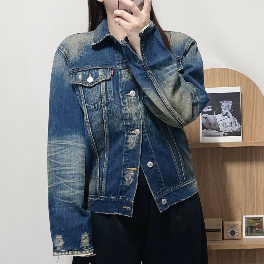 [정품] 리바이스 70505 중청 워싱 데님자켓 [ 실확 ] 상품이미지3