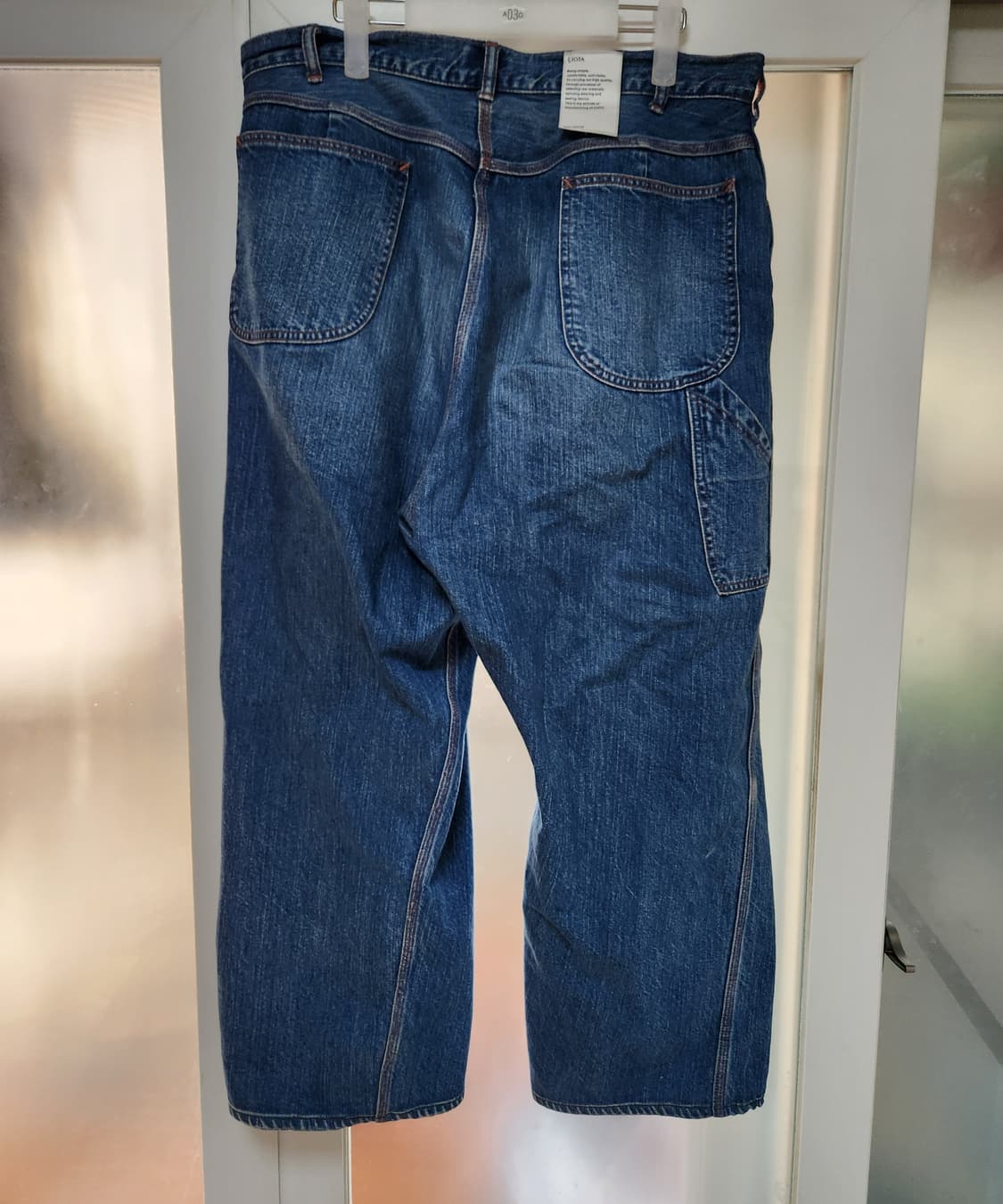 시오타 페인터 팬츠 6사이즈 미디엄 다크 블루 데미지 상품이미지2