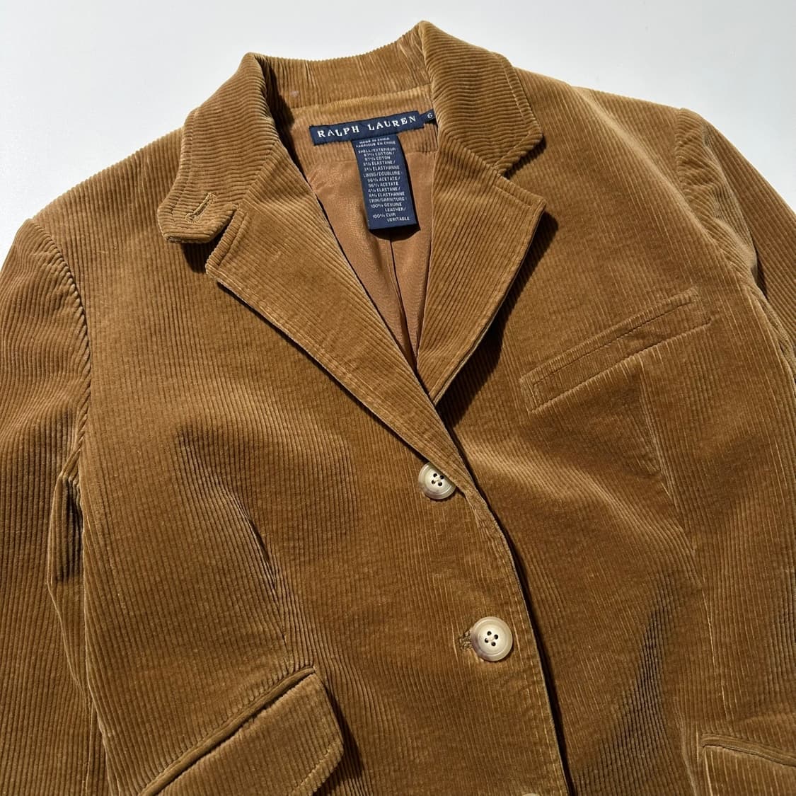 랄프로렌 코듀로이 엘보패치 싱글 블레이저 자켓 상품이미지3