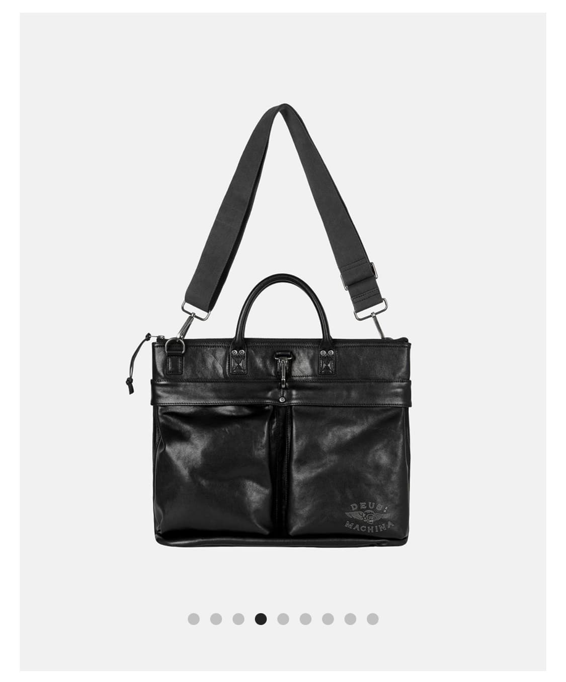 데우스 The Leather Helmet Bag_Black 상품이미지2