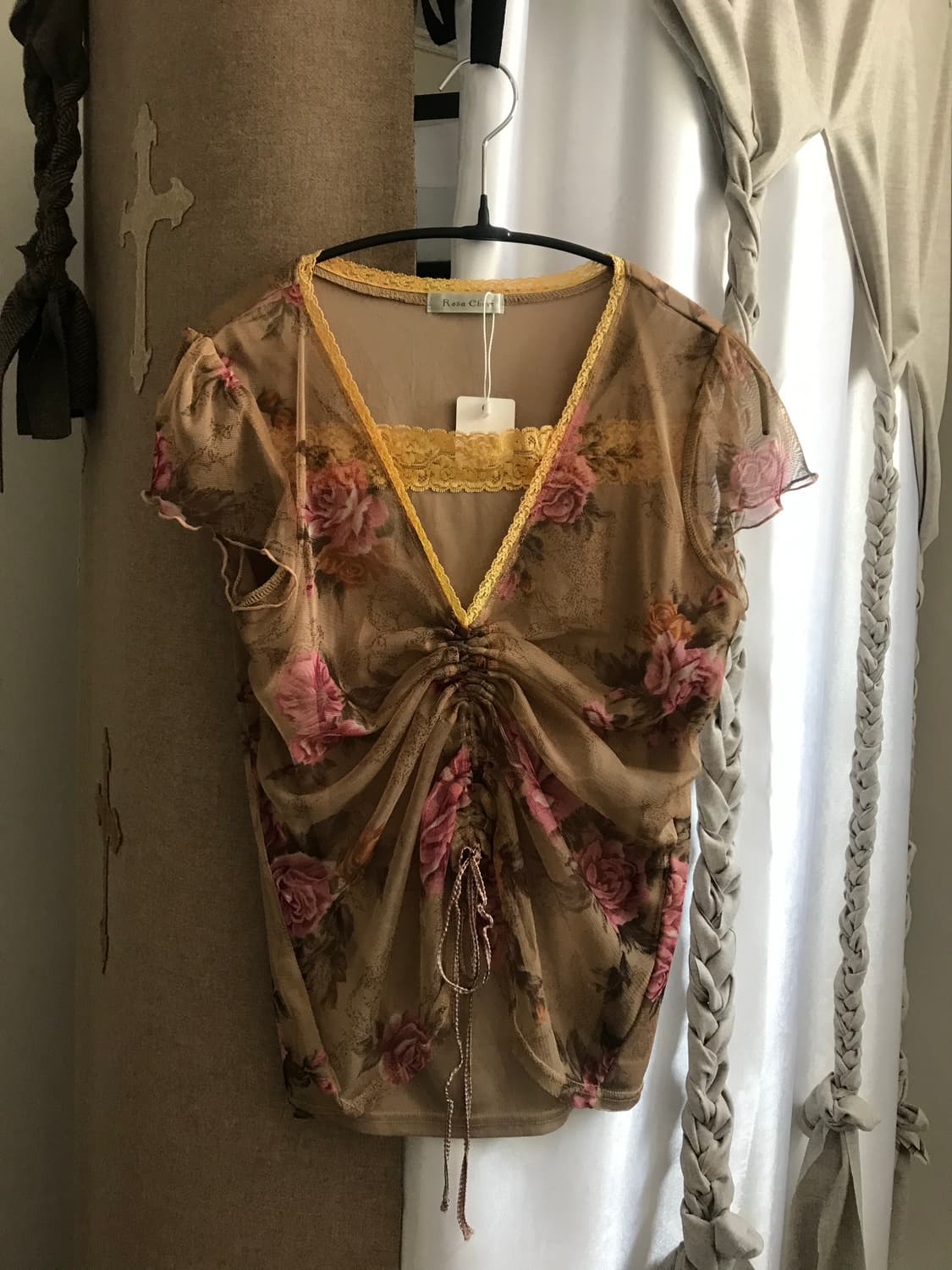 vintage pattern mash top 상품이미지1