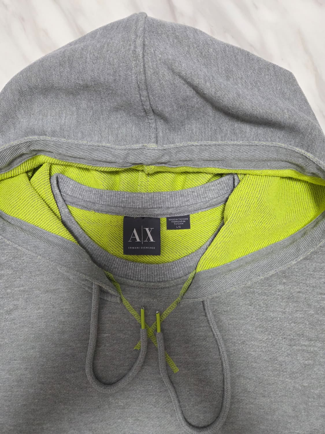 아르마니익스체인지 스티치 그레이 후드티 상품이미지4