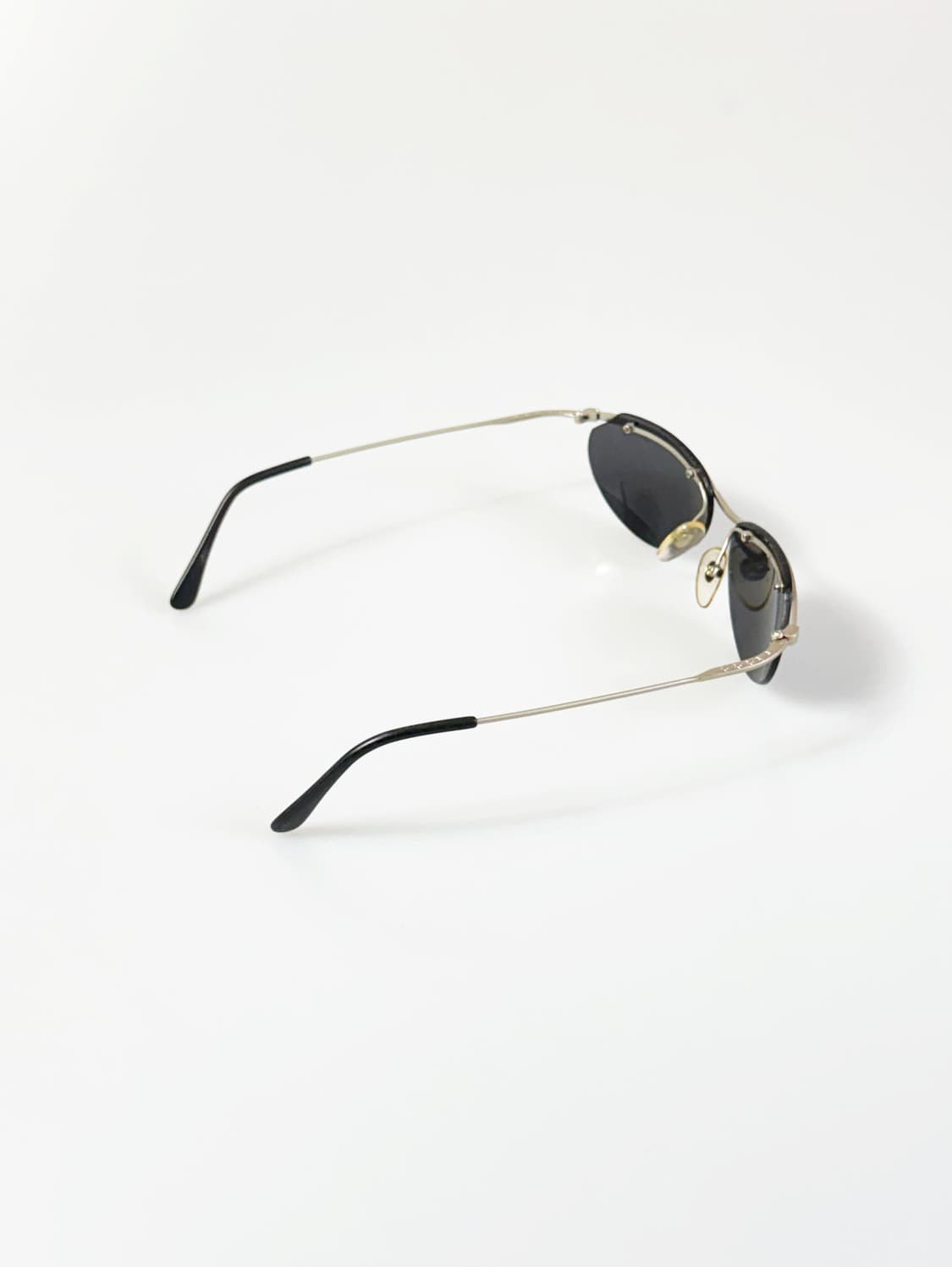 90s Louis SaSa 무테 오벌 프레임 빈티지 선글라스 상품이미지4