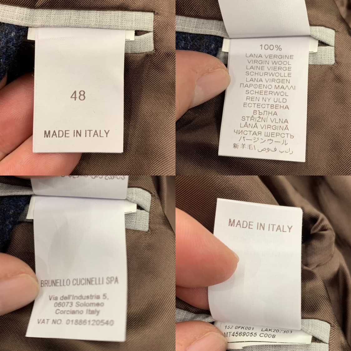 브루넬로 쿠치넬리 얼스터-싱글코트(라나 울)48 사이즈-해외발송 상품이미지9
