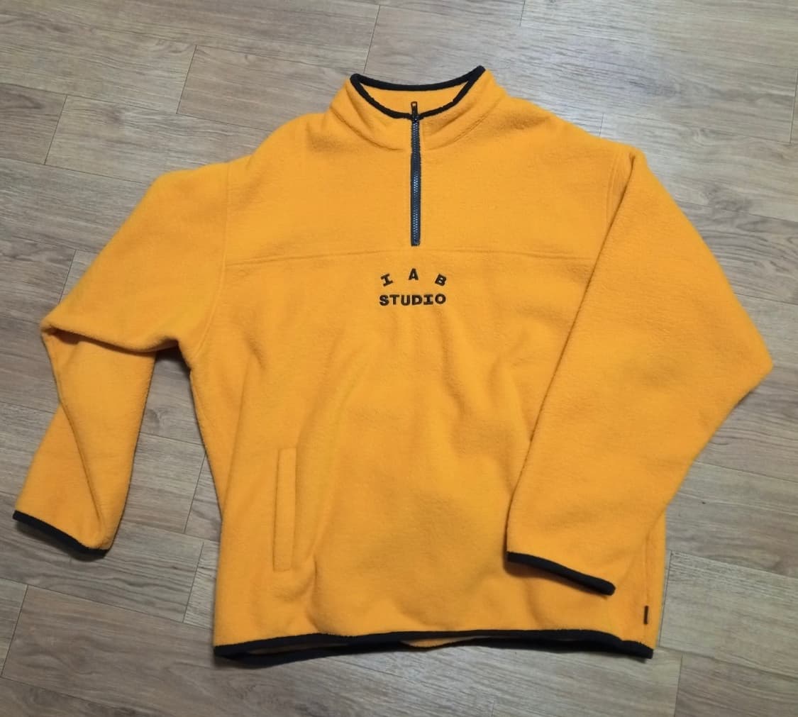 Iab 하프 집 풀오버 후리스 옐로우 판매합니다 상품이미지1