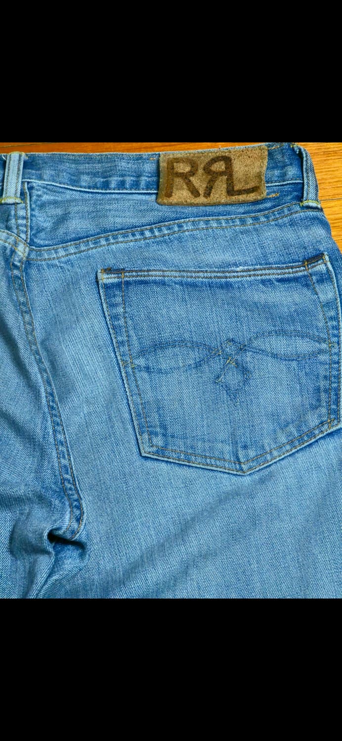 rrl 힐 탑 워시 로우 스트레이트 워싱데님 32/30 상품이미지3