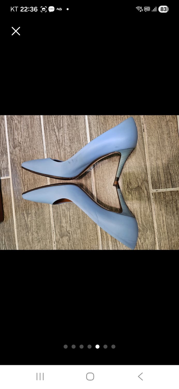 펜디 하늘색 펌프스 힐 상품이미지7