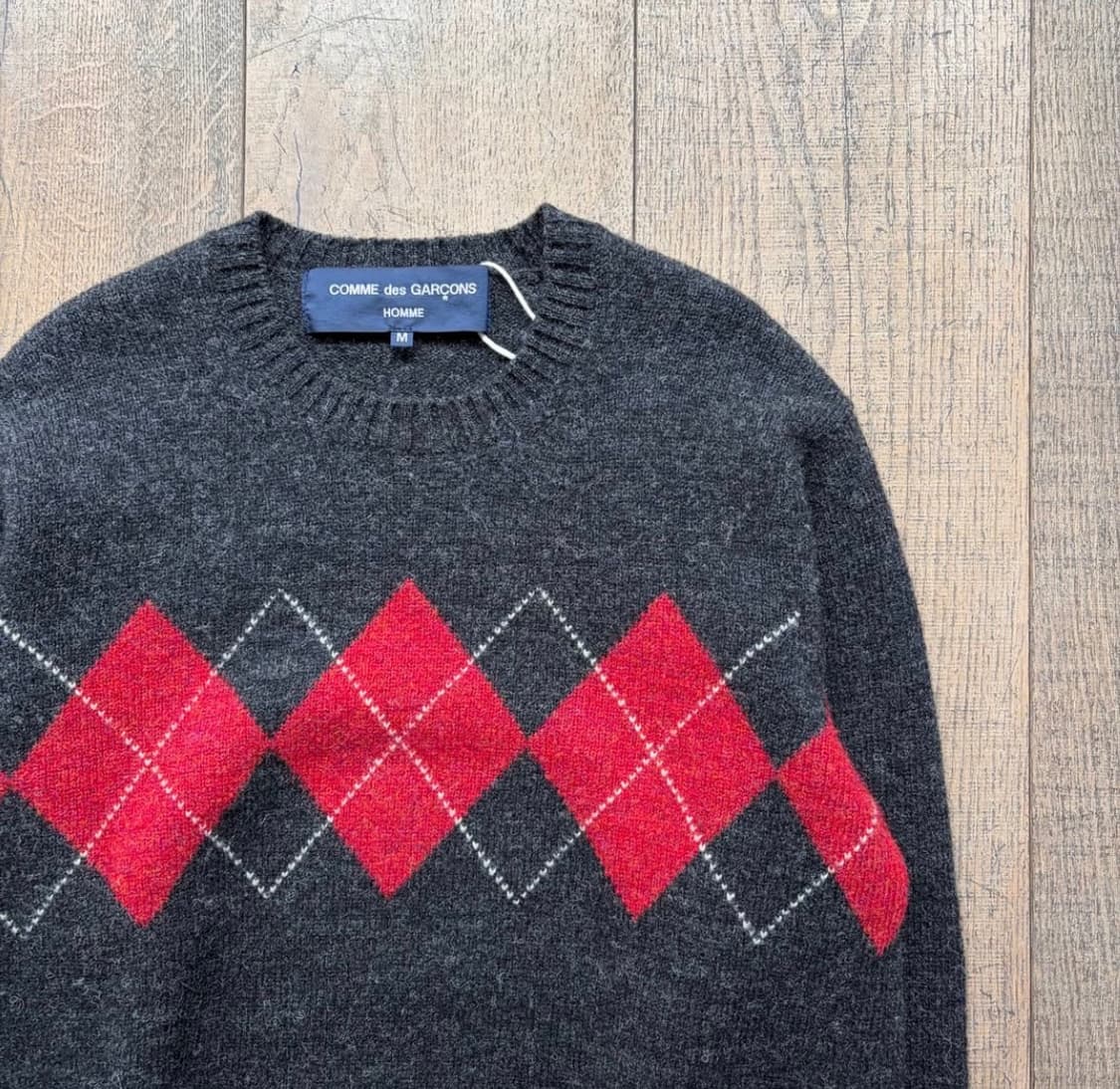 꼼데가르송 옴므 아가일 니트 상품이미지2