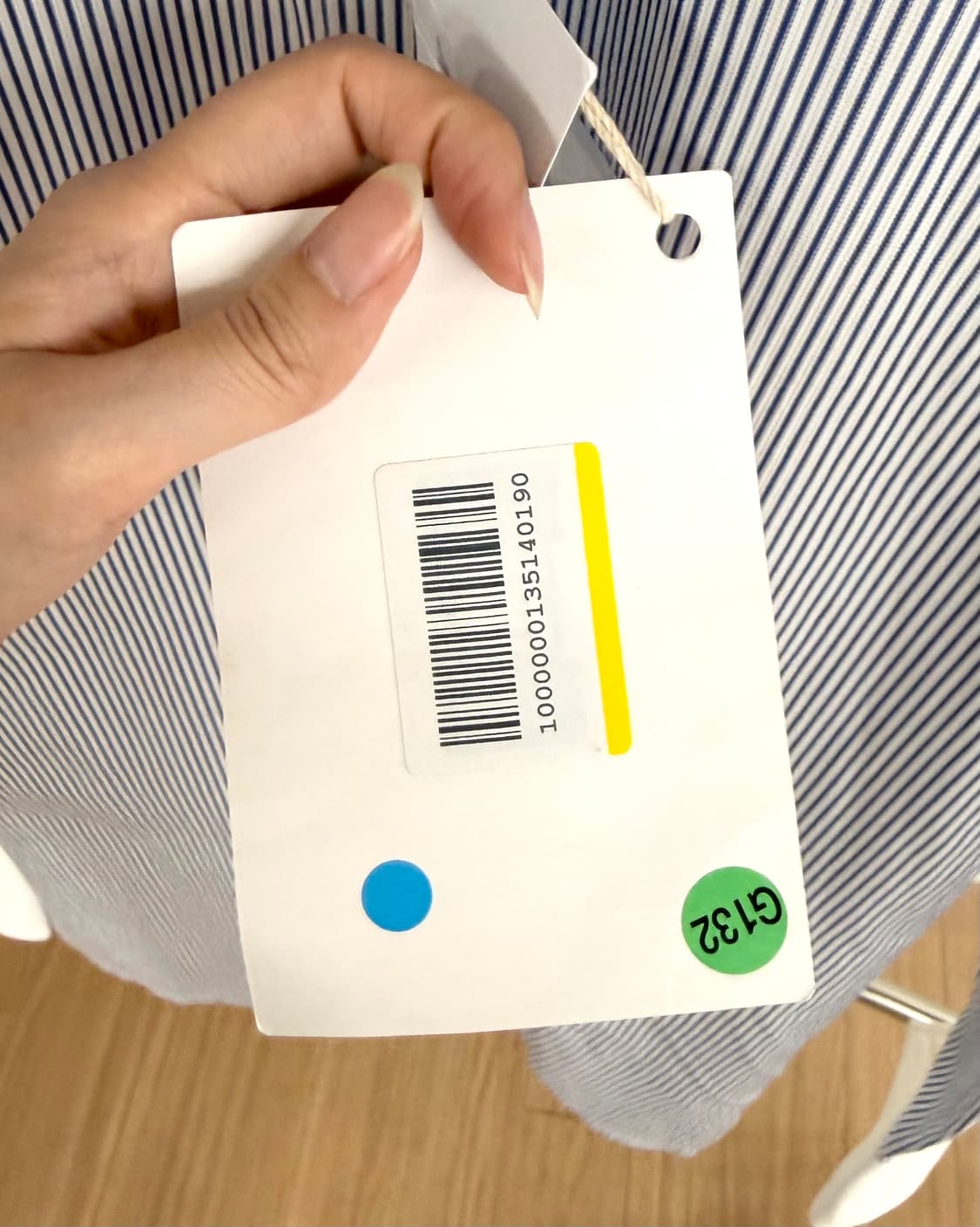 메종 마르지엘라 블루 스트립드 화이트칼라 셔츠 상품이미지9