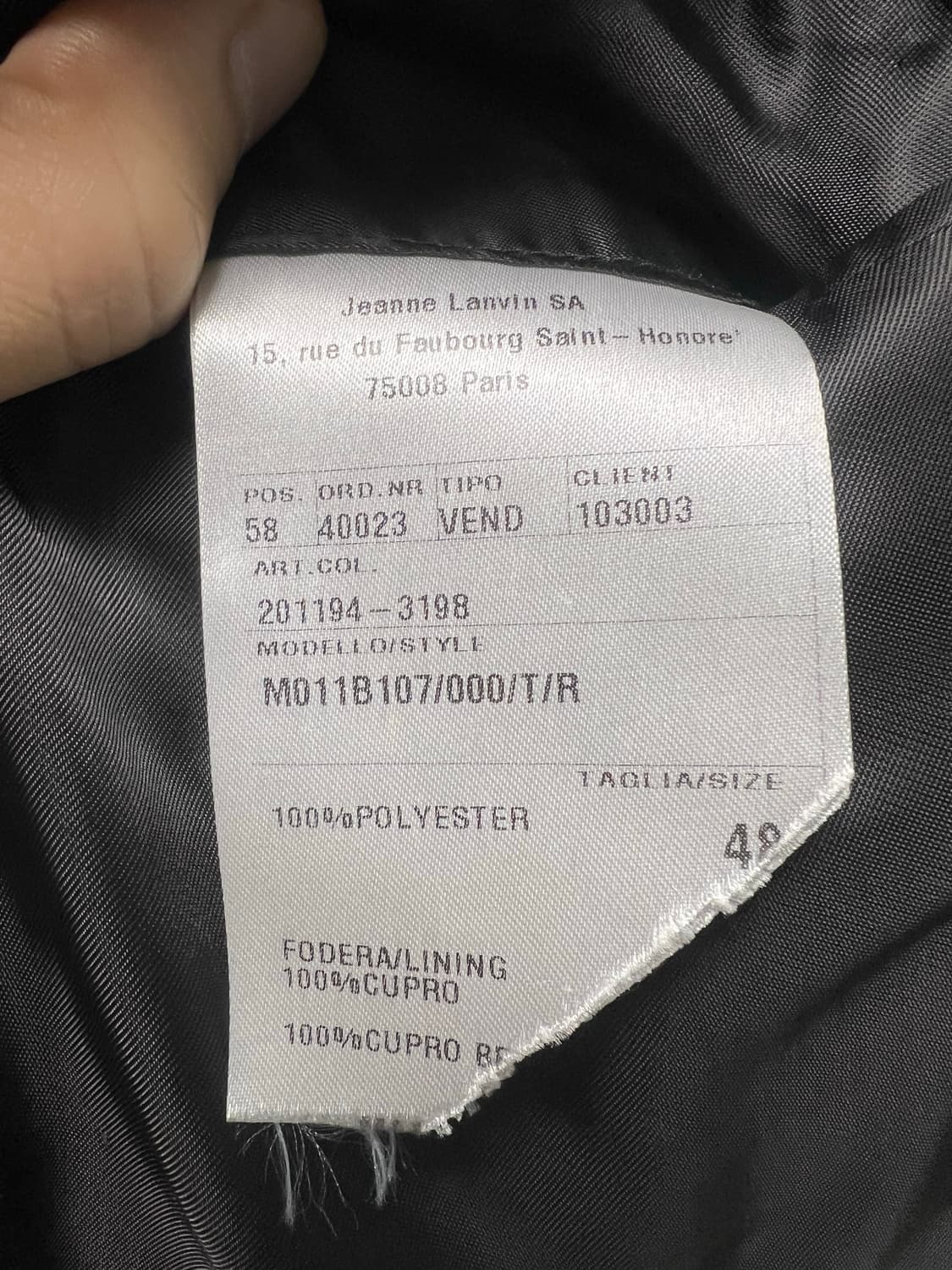 Lanvin 테일러드 자켓 48 상품이미지7