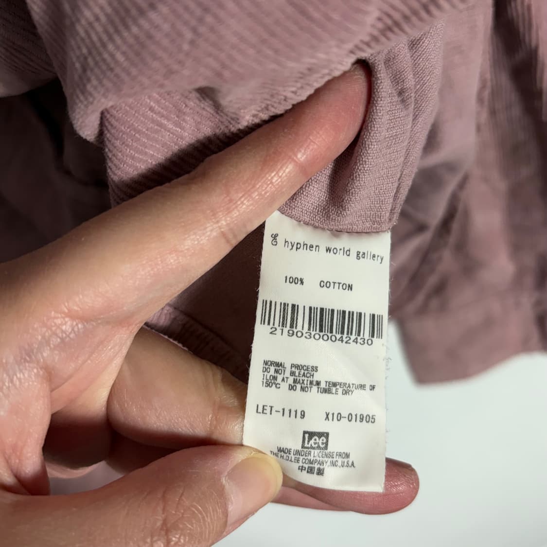 E hyphen world gallery x Lee(Free) 상품이미지5