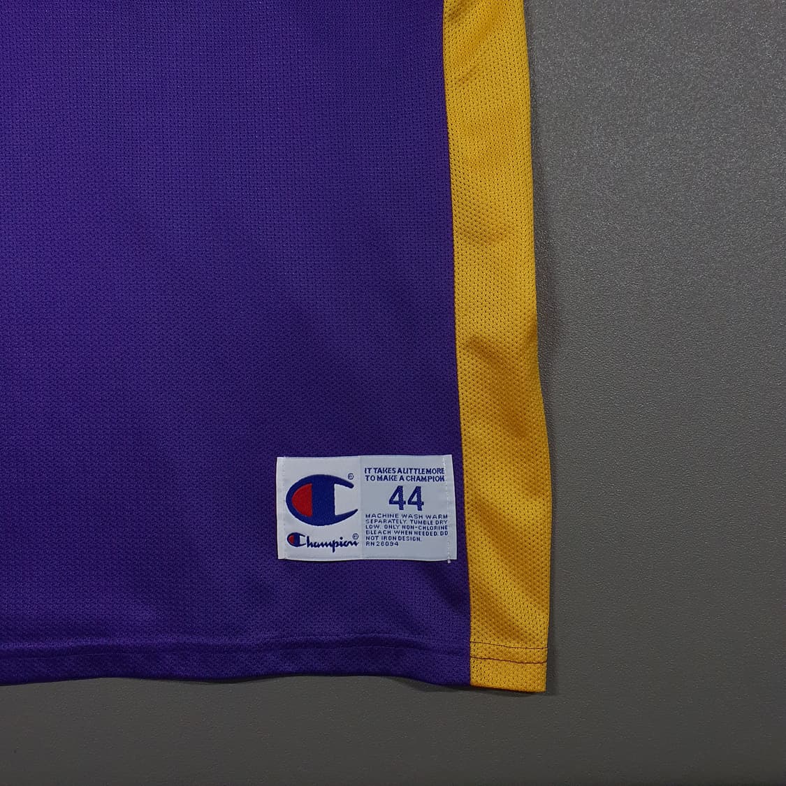 실측 XL) 90s 챔피온 레이커스 코비 브라이언트 농구 유니폼 져지 상품이미지4