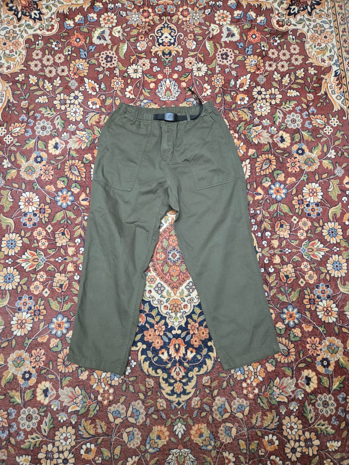 그라미치 루즈 테이퍼드 팬츠 올리브 (ASIA M) 상품이미지1