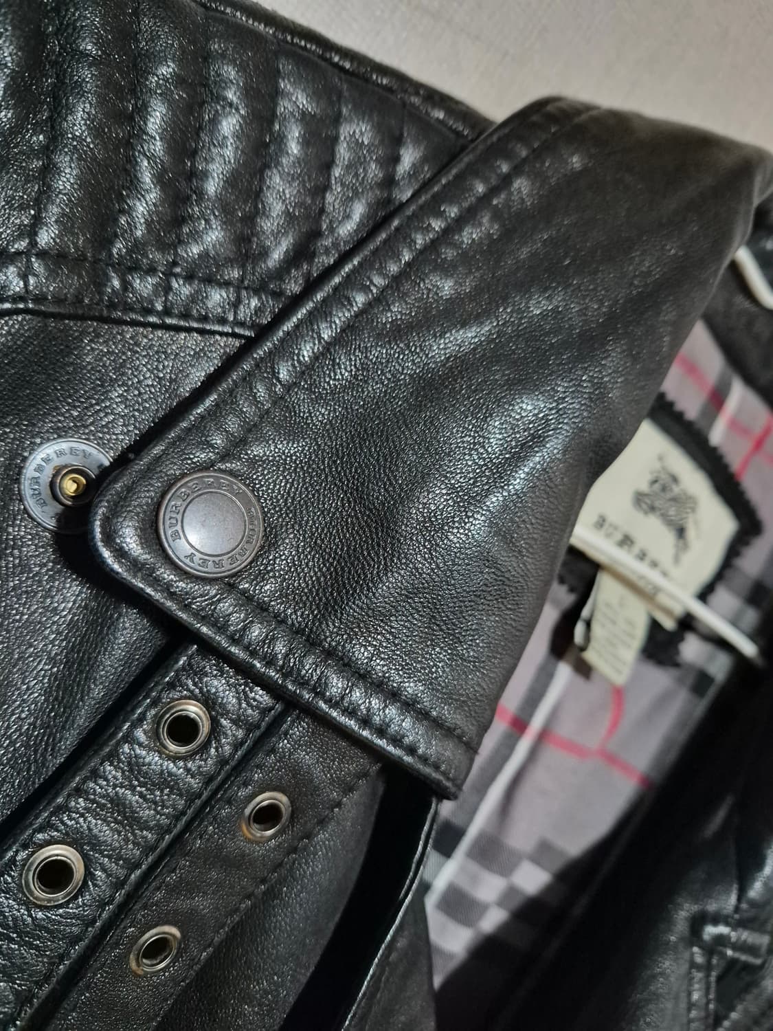Burberry 버버리 양가죽 자켓(L) 상품이미지6
