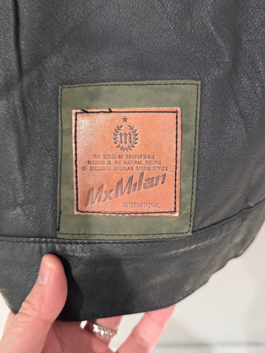 90s MxMilan 스튜디오 레더 가죽자켓 상품이미지10