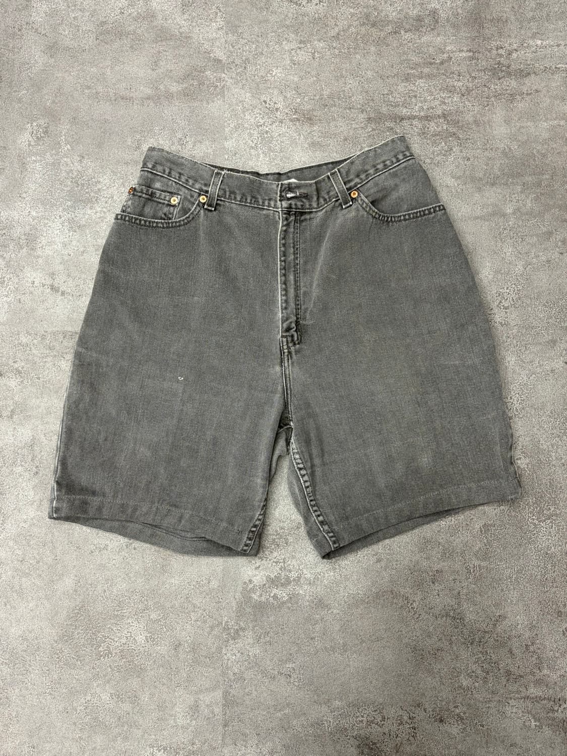 00s 리바이스 550 블랙 데님 반바지 상품이미지1