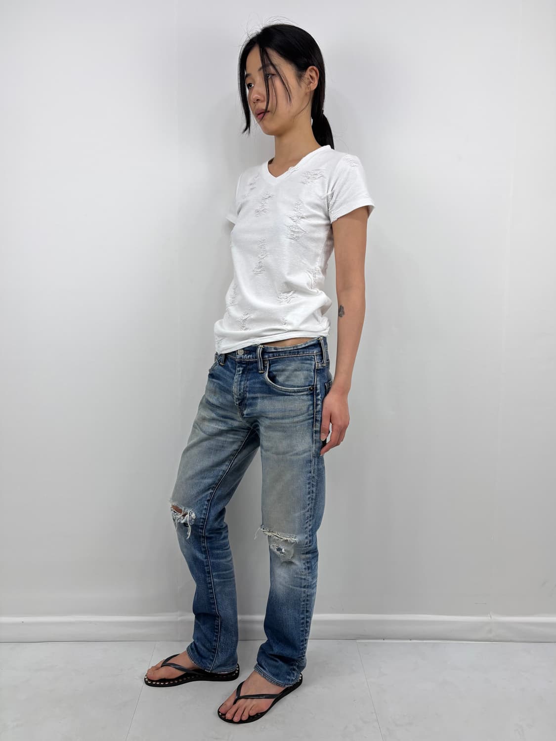 LEVIS 511 KNEE DISTRESSED 상품이미지3