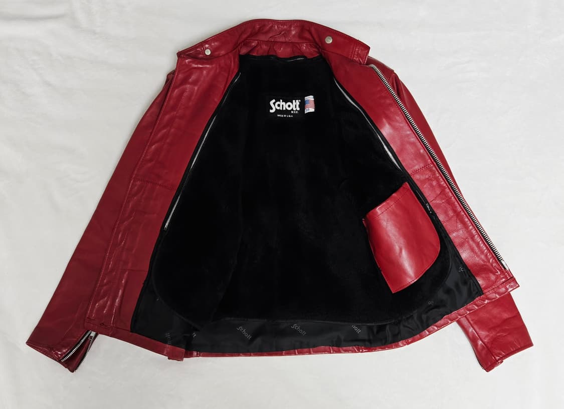 Schott 쇼트 641 Cafe Racer 38 Red 상품이미지4