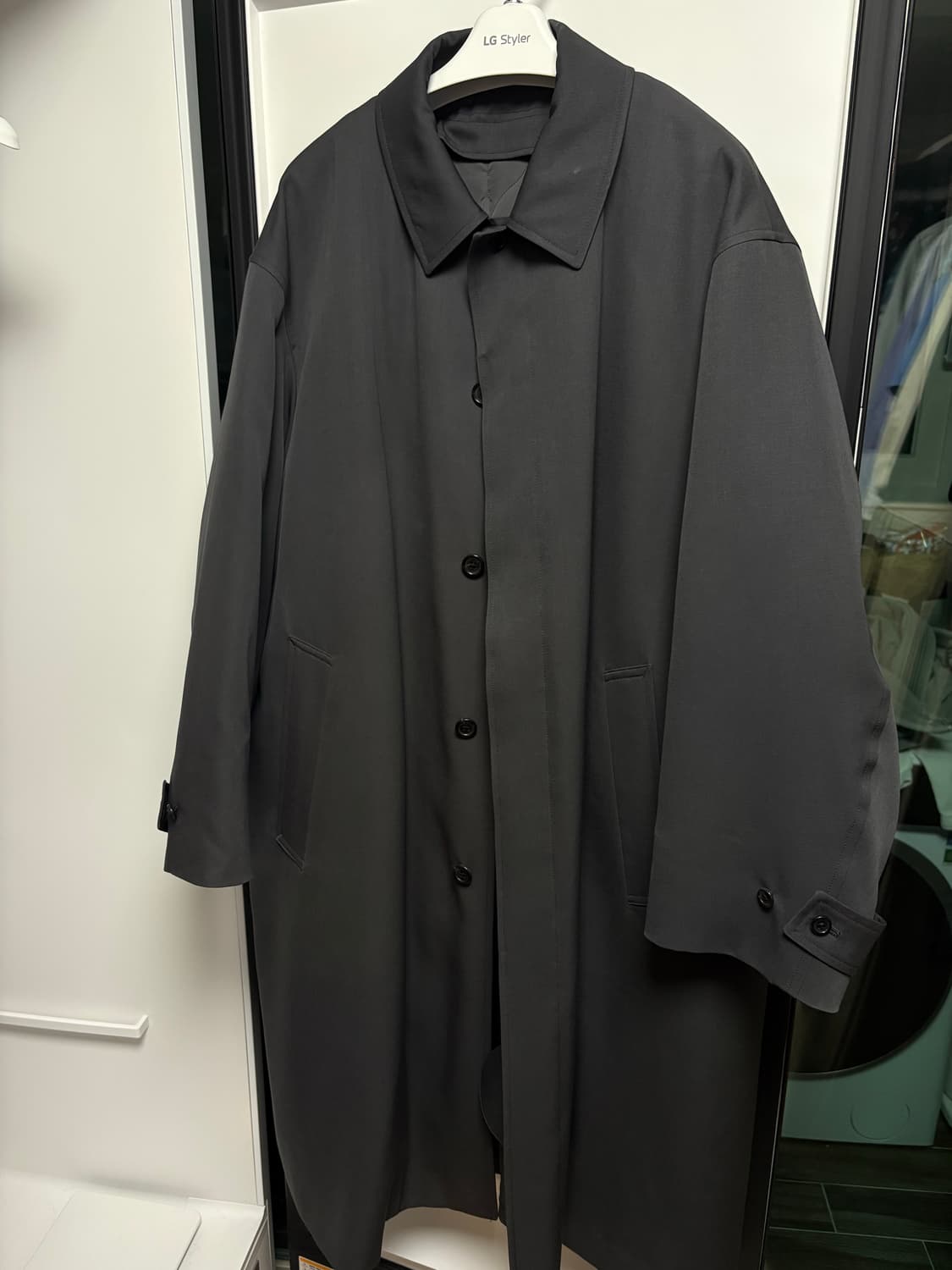 그라프페이퍼 울 발마칸 코트 1사이즈 상품이미지1