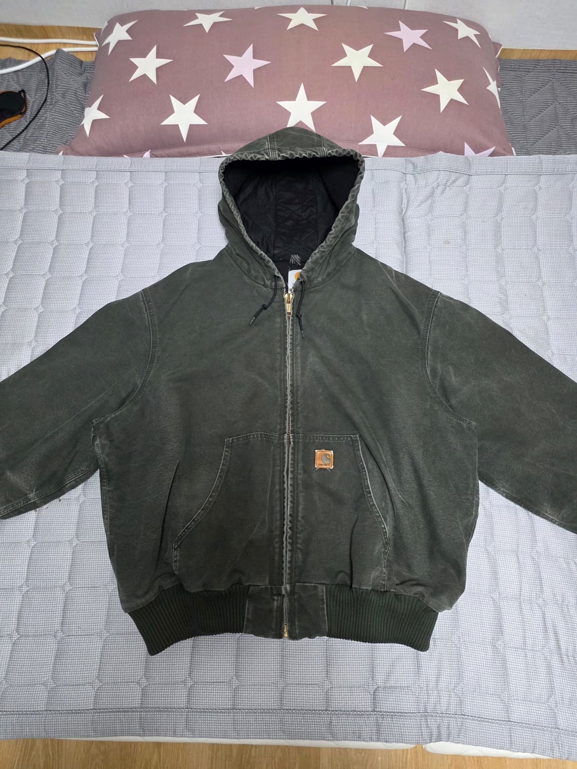칼하트 J130 MOS 2XL 덕 액티브 후드자켓 모스그린 상품이미지1
