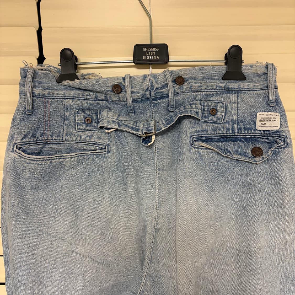 아나크로놈 ANACHRONORM 빈티지 워시드 데님 청바지 W32 상품이미지7