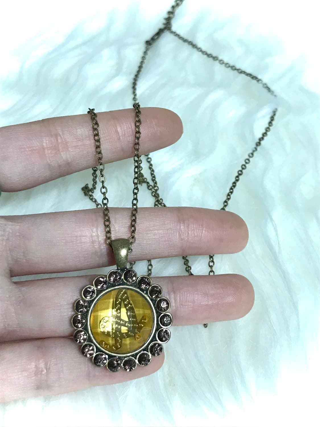 빈티지 헤이세이 갸루 엔틱 골드 롱 드롭 체인 목걸이 상품이미지3