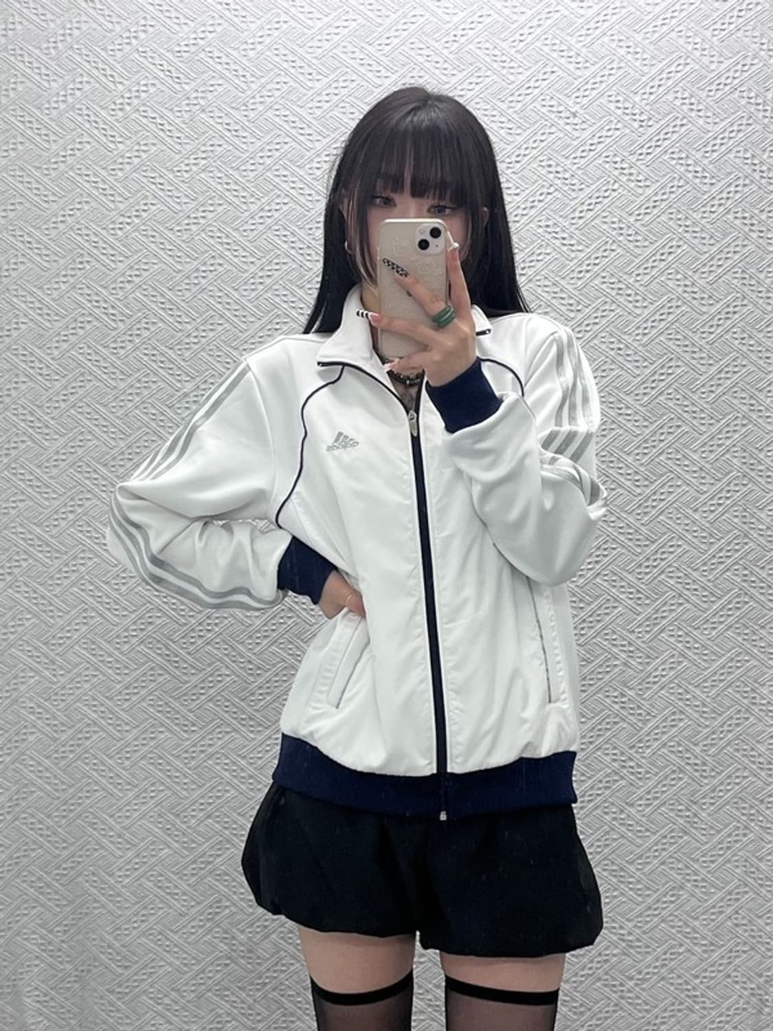 아디다스 키치 글리터 트윙클 삼선 져지 집업 95 C10396 상품이미지2