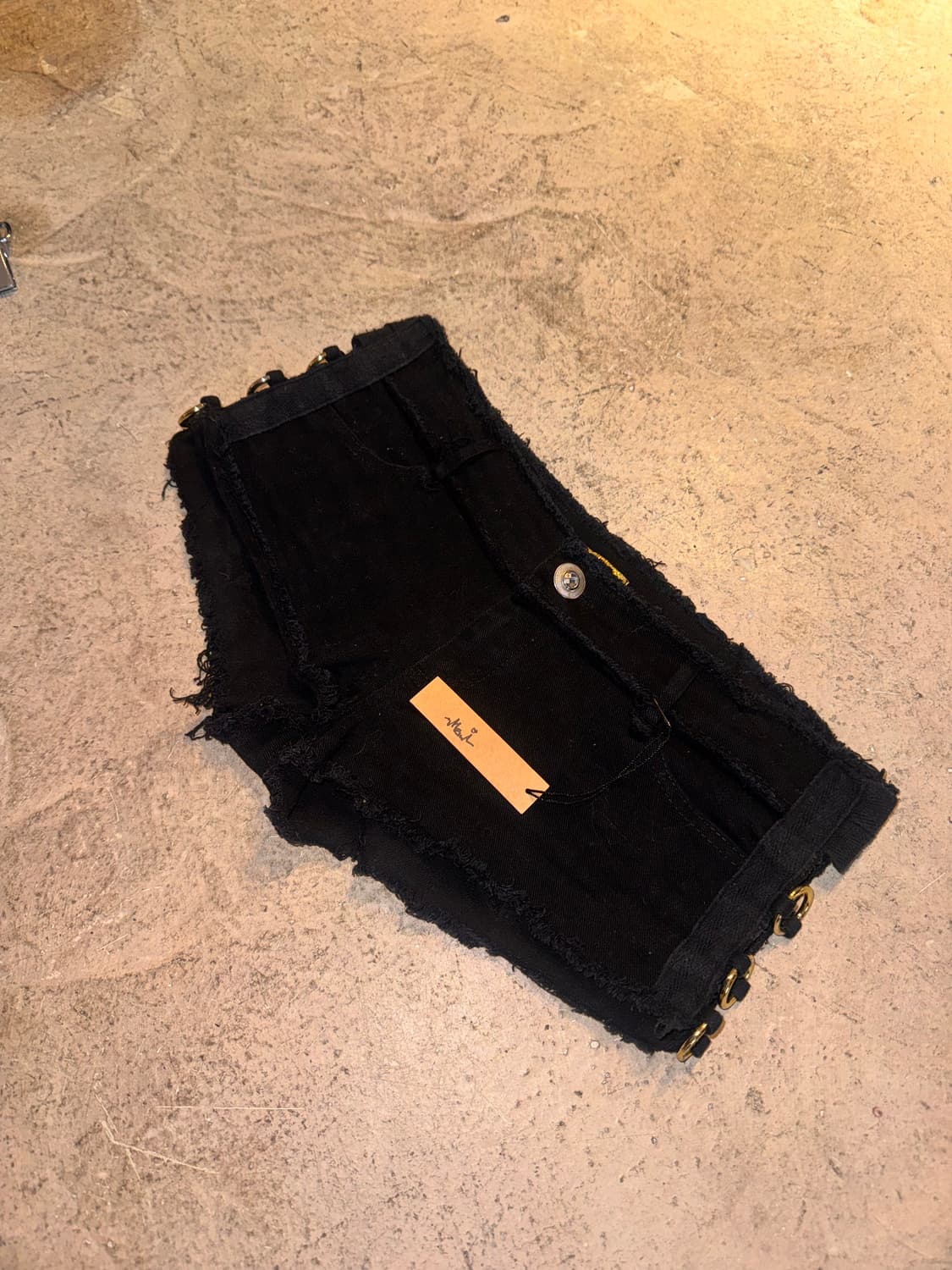 사이드 오링 갸루 핫팬츠 상품이미지1